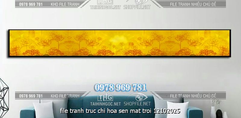 file tranh truc chi hoa sen mat troi 12102025