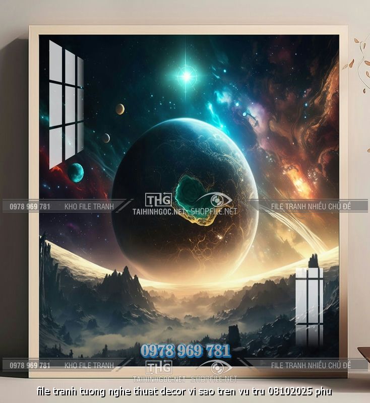 file tranh tuong nghe thuat decor vi sao tren vu tru 08102025 phu