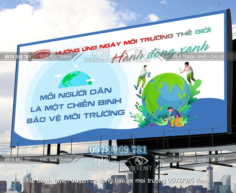 file tranh tuyen truyen co dong bao ve moi truong 05032026 dao