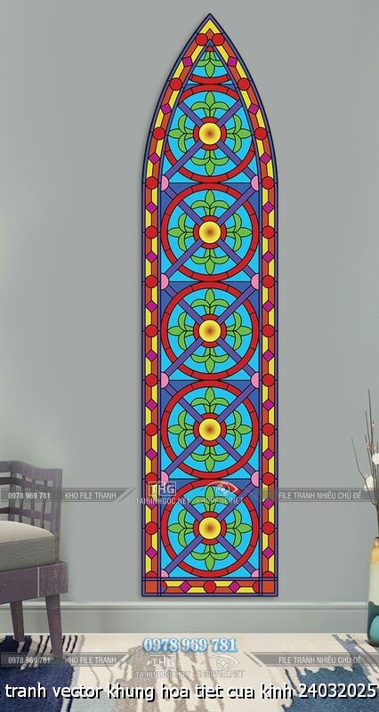 file tranh vector khung hoa tiet cua kinh 24032025 vy