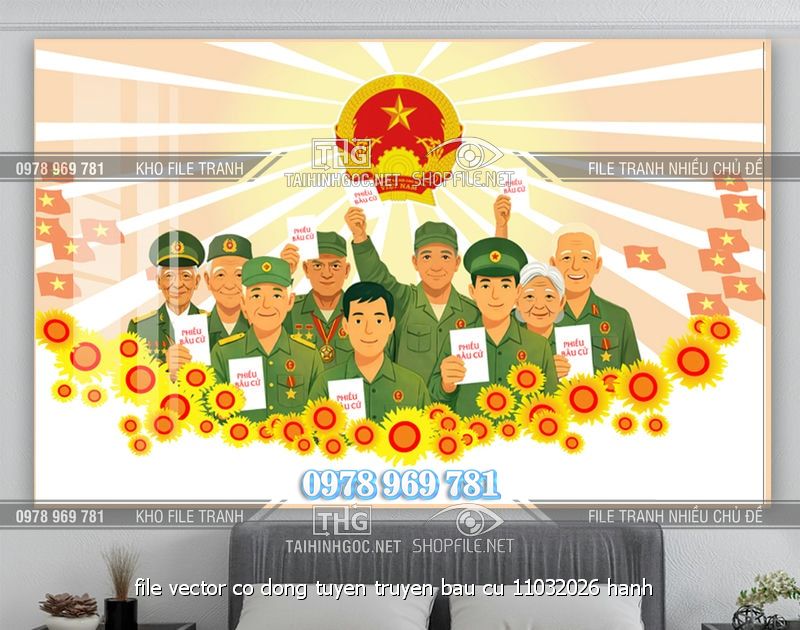 file vector co dong tuyen truyen bau cu 11032026 hanh