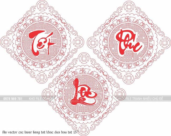 file vector cnc laser lieng tet khac dua hau tet 157