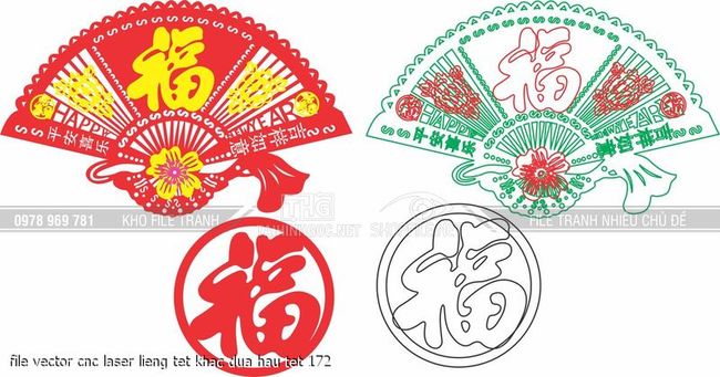 file vector cnc laser lieng tet khac dua hau tet 172