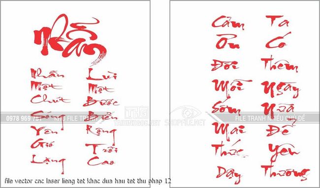 file vector cnc laser lieng tet khac dua hau tet thu phap 12