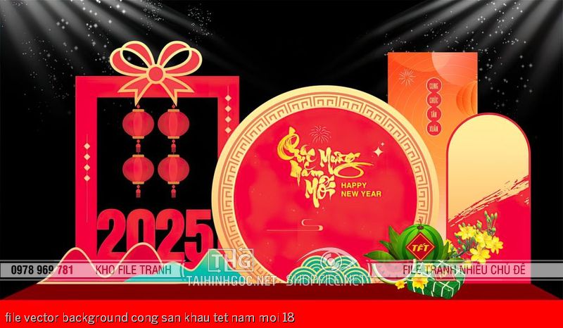 file vector background cong san khau tet nam moi 18