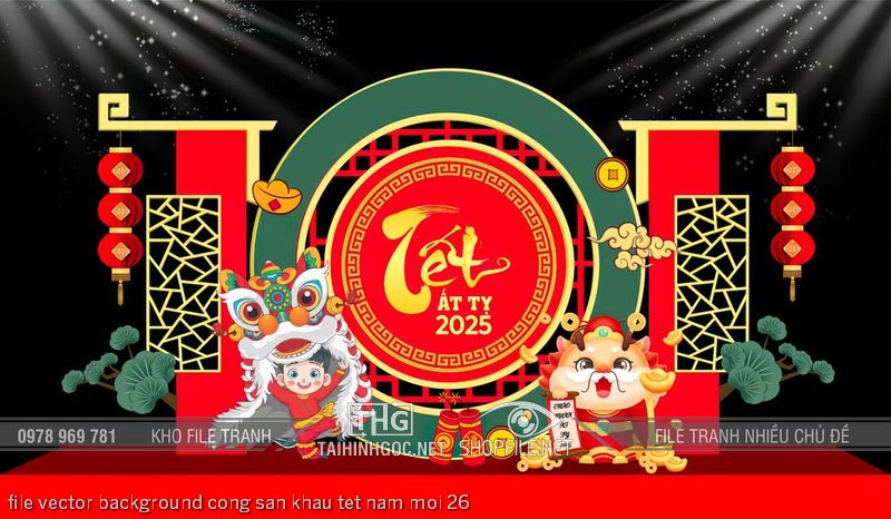 file vector background cong san khau tet nam moi 26
