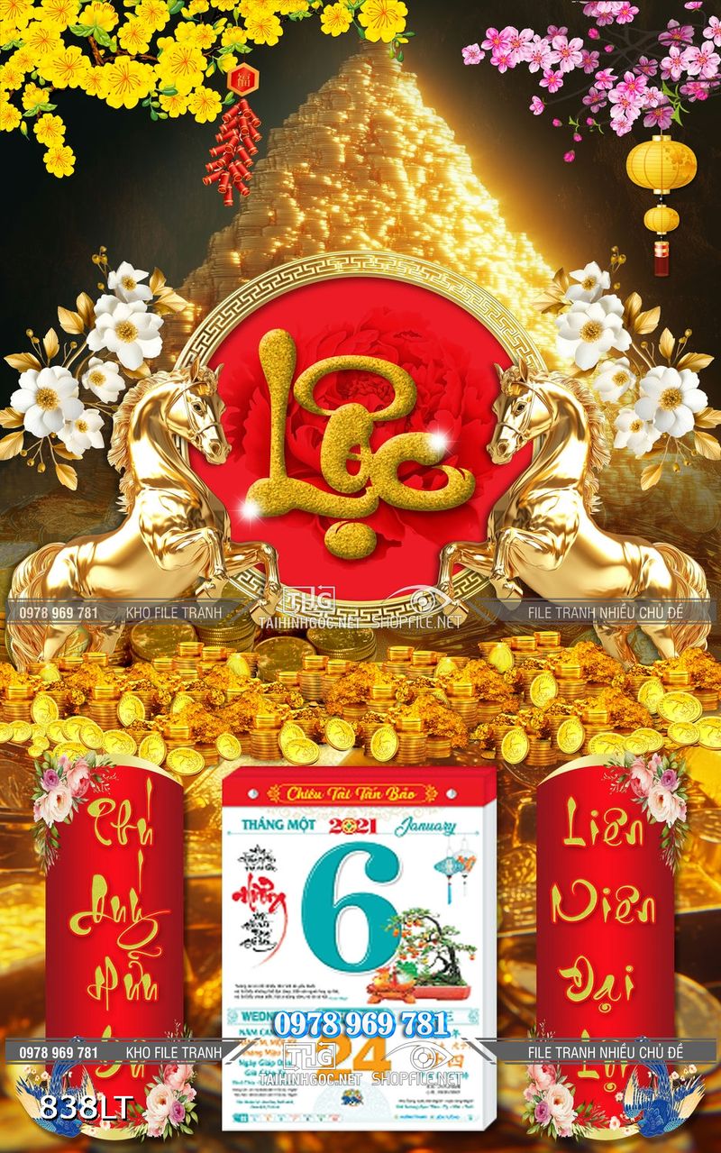 File lịch chữ Lộc