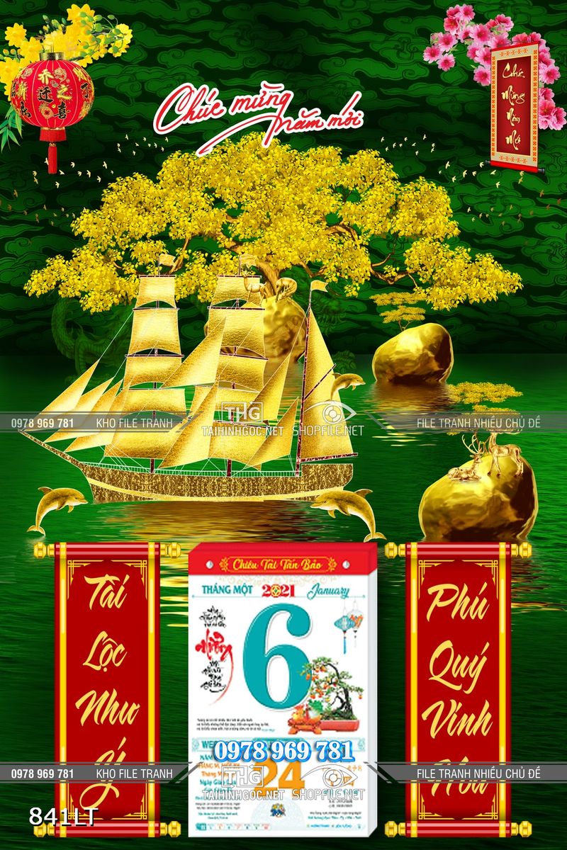 File Psd lịch thuận buồm xuôi gió