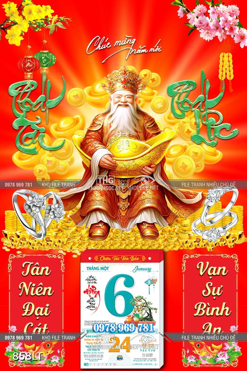 File lịch thần tài năm mới