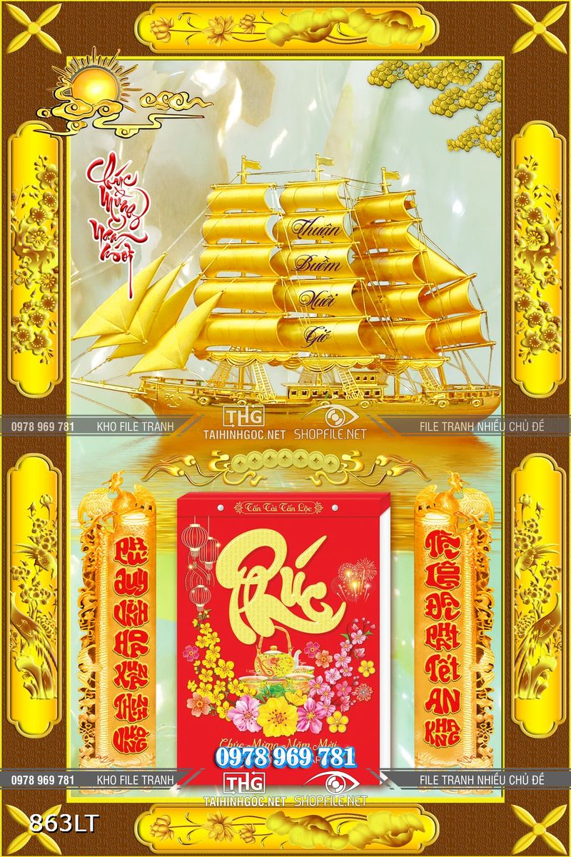 File tranh thuận buồm xuôi gió mới nhất