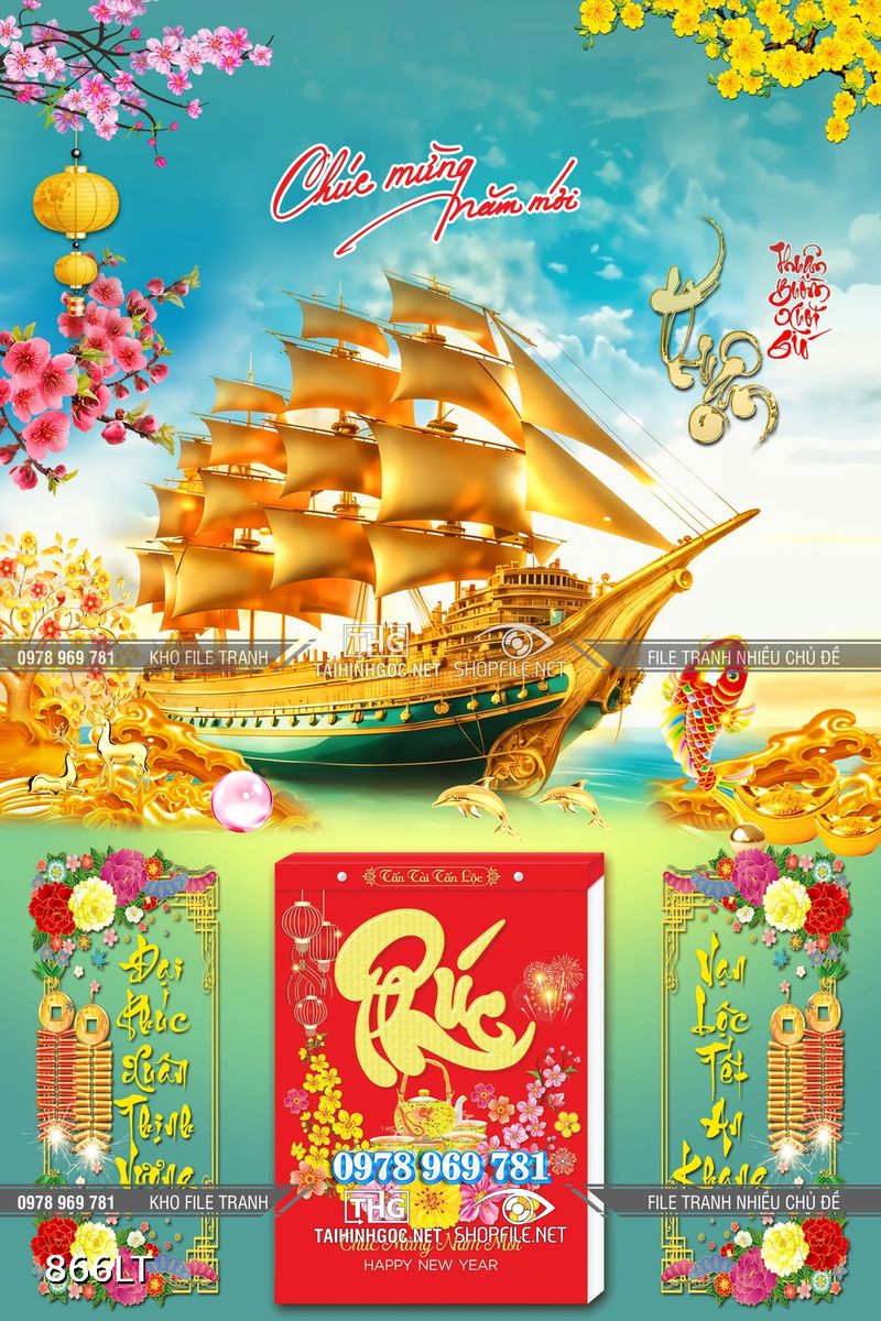 File lịch Tết thuận buồm xuôi gió