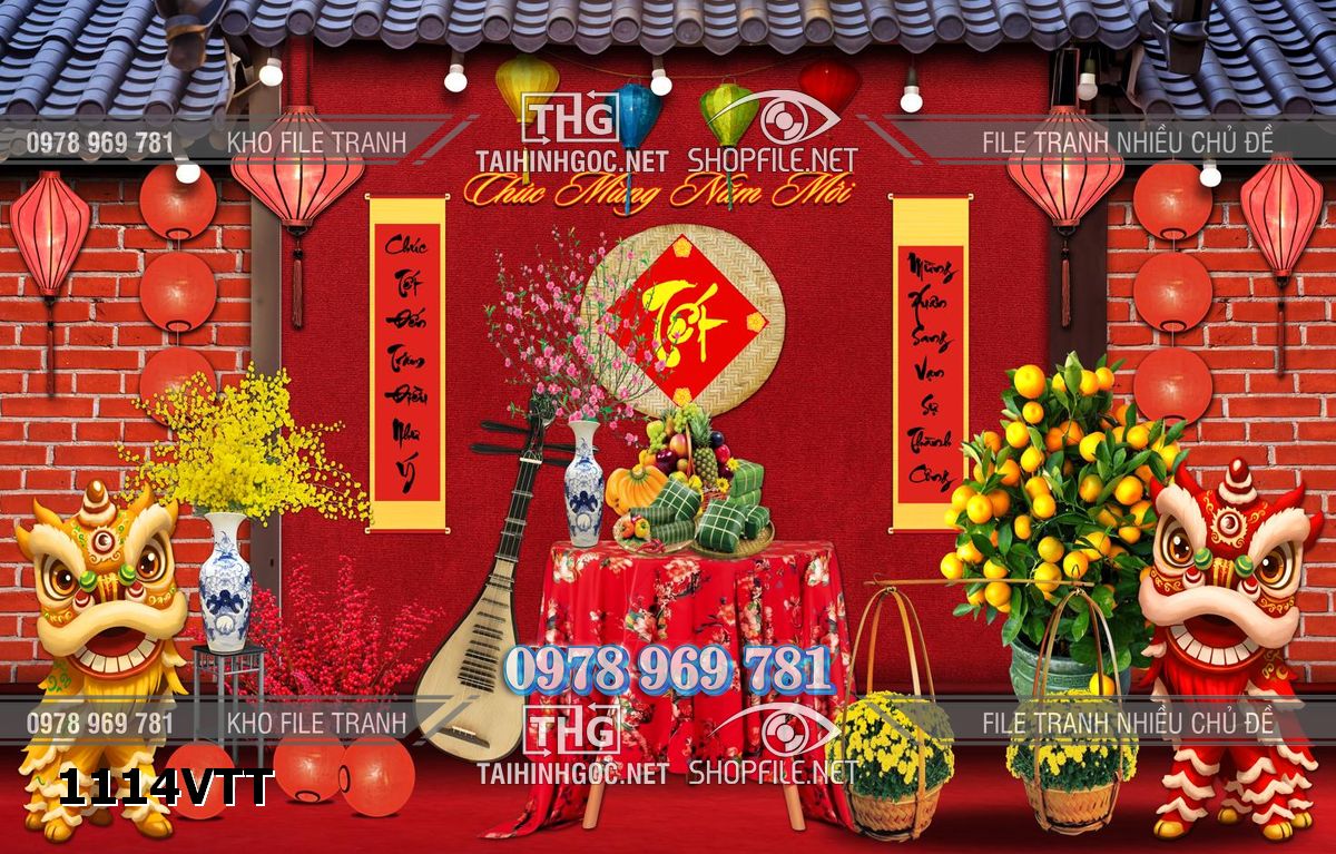 File psd phông tết background tết phông tất niên tết cuối năm 1114VTT
