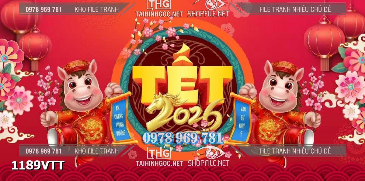 File tranh phông nền sân khấu background tết tất niên cuối năm 1189VTT
