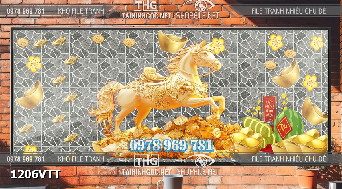 File con ngựa tết năm mới 1206VTT