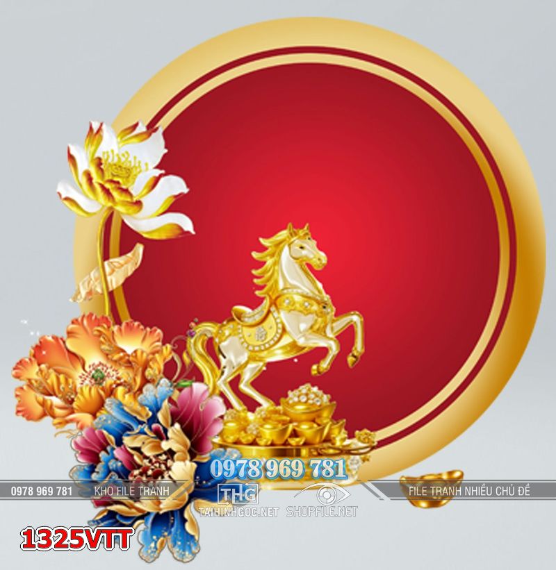 File tranh con dê Tết Đinh Mùi Tết 1325VTT