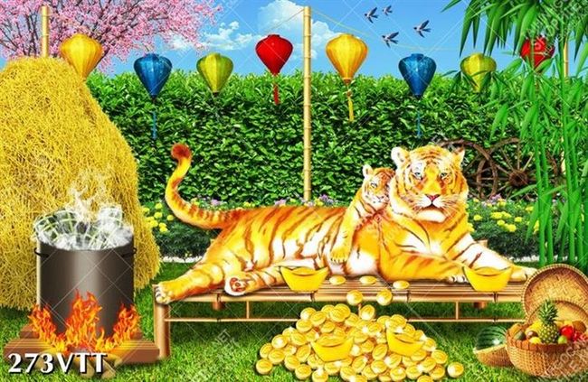 Tranh thiết kế tình mẫu tử thiêng liêng xuân nhâm dần 2022