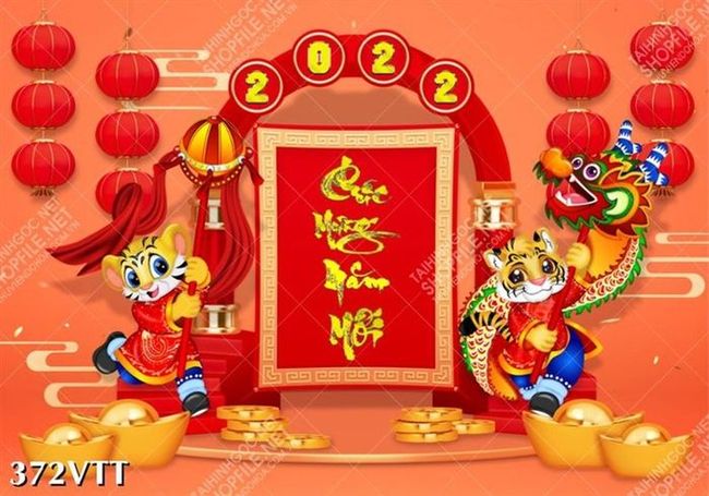 Mẫu tranh hổ múa lân phòng khách hiện đại dành cho nhà trung cư biệt thự
