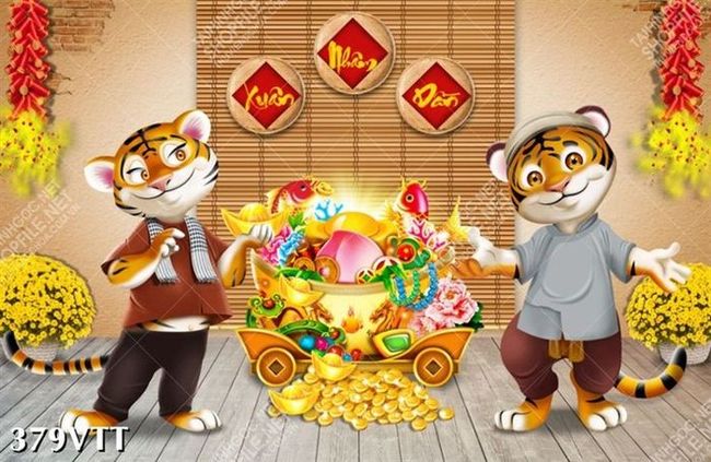 Mẫu tranh cặp hổ đẹp người xem phải trầm trồ khen ngợi