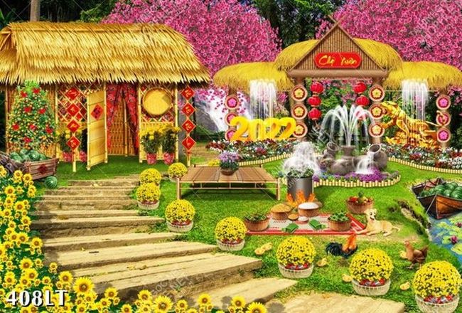 File in Treo tranh tết cầu chúc binh an may mắn