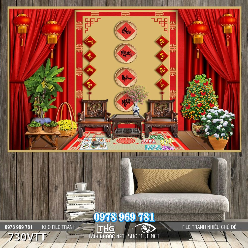 File tranh PSD phông nền background chụp hình Tết 2026 730VTT