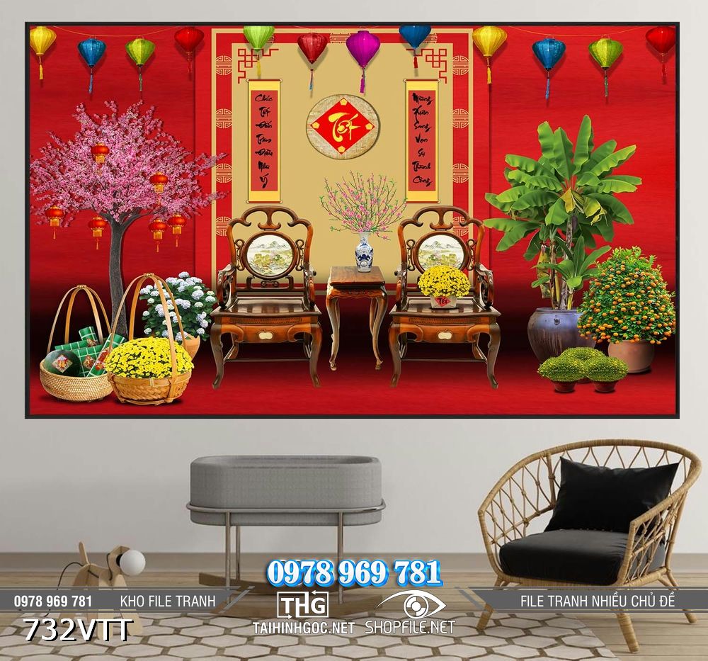 File tranh treo tường chụp hình năm mới 2026 732VTT