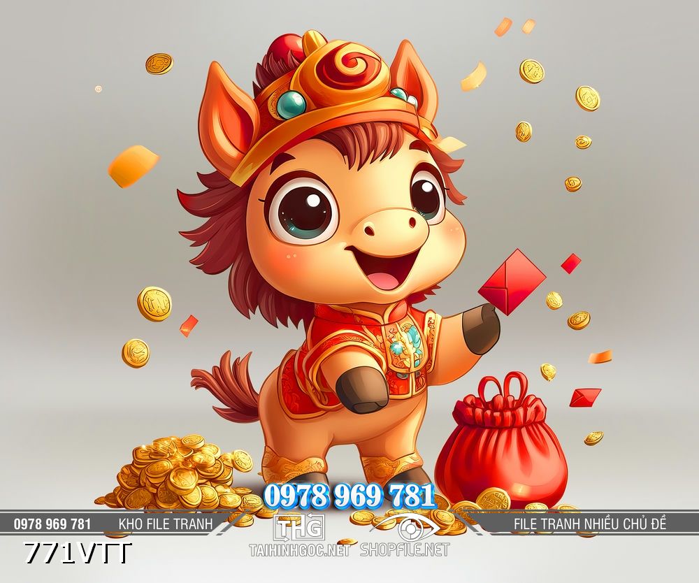 File tranh ngựa chipi hot nhất 2026 771VTT