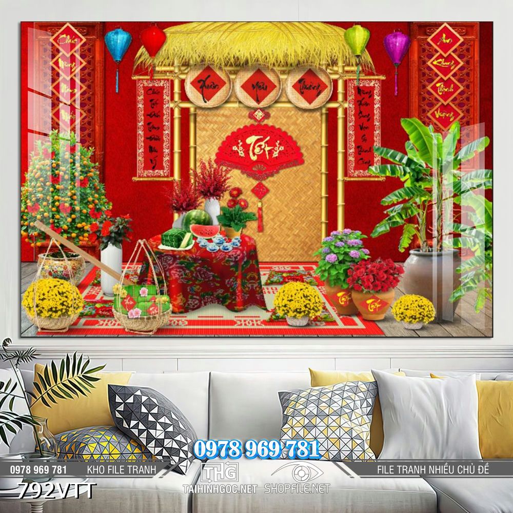 File tranh background phông nền Tết 2026 792VTT